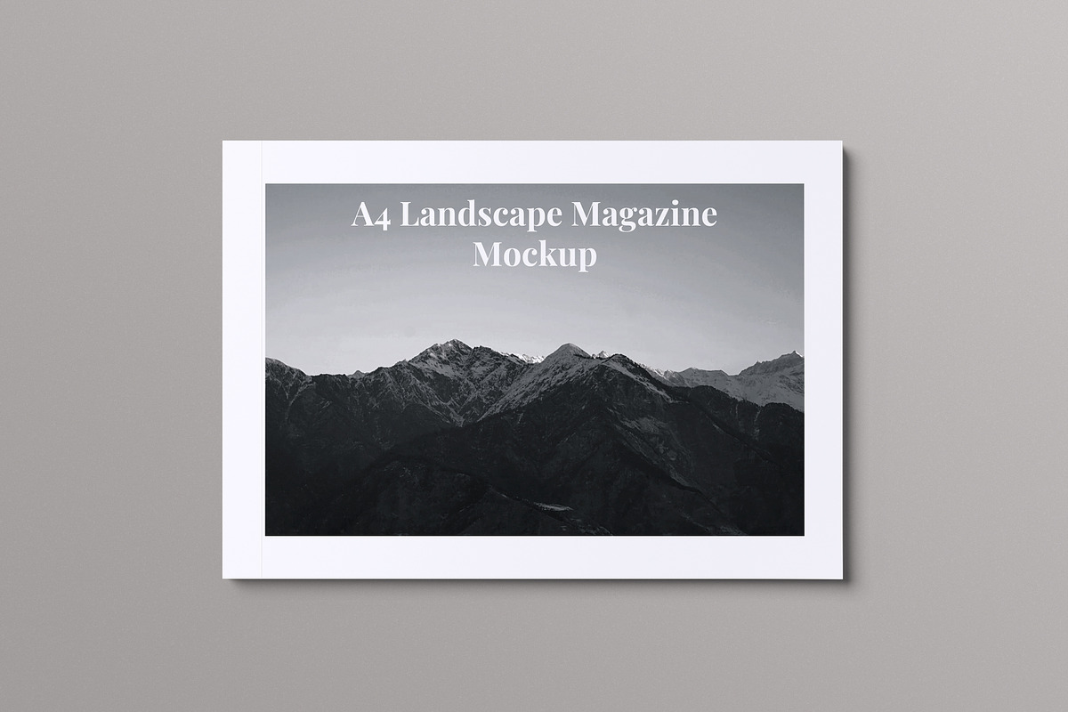 A4 Landscape Magazine Mockup, a Books & Magazine Mockup by swsi-studio (Photo 5 of 9)