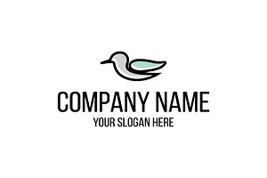 Line Art Bird Logo