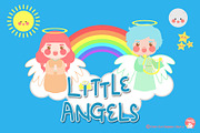 Little Angels Digital Clipart, an Education Illustration by Cozy Cat Design (Thumbnail 2 of 5)