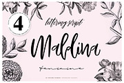 Maldina Feminime (4 fonts), a Script Font by Fortunes Co (Thumbnail 1 of 10)