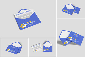 Envelope Mockup PSD Branding