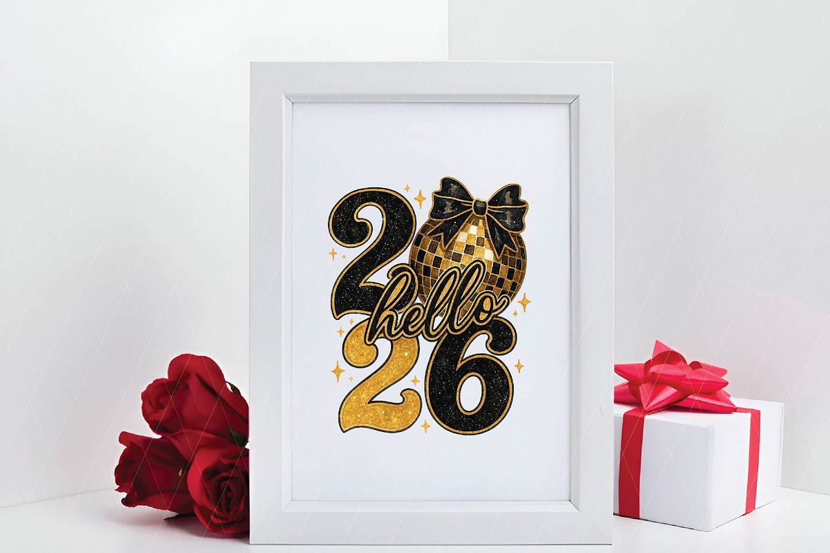 Hello 2026 Png, New Years Eve Png, an Illustration by DreamPrint404 (Photo 4 of 6)