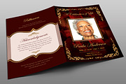 Gold Royal Rose Funeral Program, a Brochure Template by Royallove (Thumbnail 2 of 5)