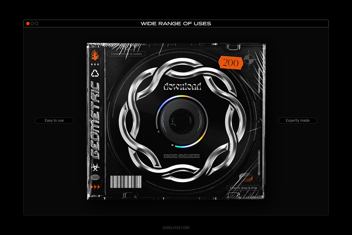 Chrome & Vector Abstract Shapes Pack, an Object Graphic by Samolevsky (Photo 9 of 25)