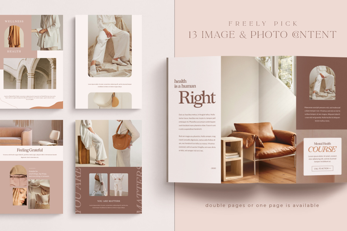 Wellness Workbook Creator | CANVA PS, a Magazine Template by Eviory (Photo 29 of 45)