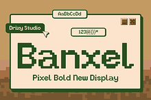 Banxel – Pixel Bold New Display Font