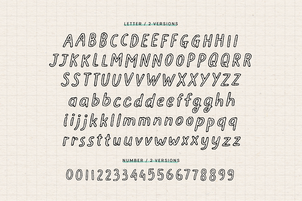 Elastique Stylo Spike - Outline Font, a Slab Serif Font by type peace (Photo 11 of 14)