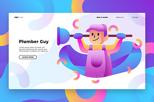 Plumber - Banner & Landing Page