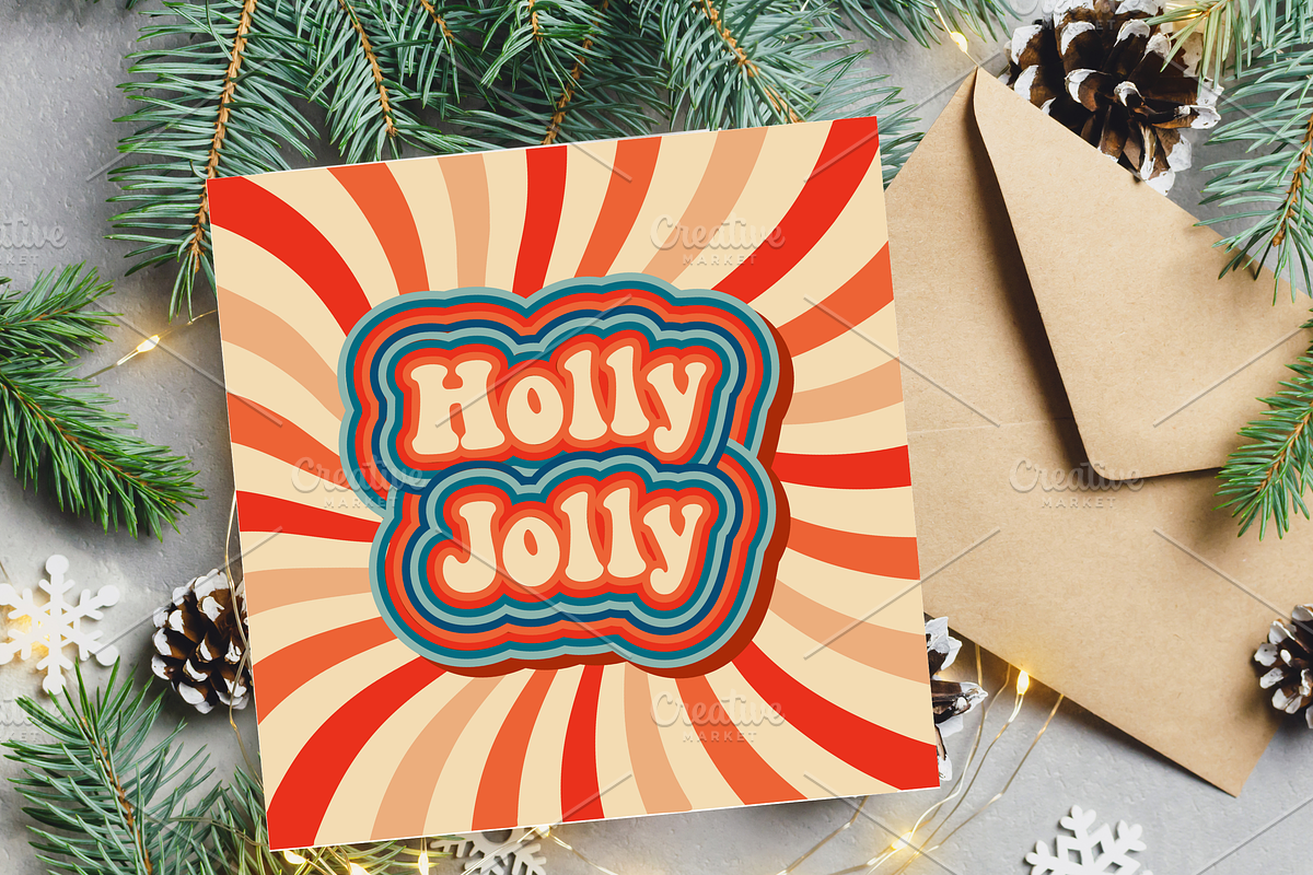 Retro Christmas Greeting Cards, a Decorative Illustration by Art's and patterns (Photo 14 of 19)