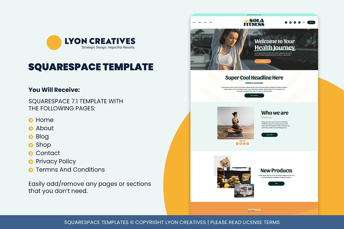 Sola – Bold Squarespace Template, a Squarespace Template by LyonCreatives (Photo 2 of 4)