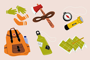 Pink Nature Explore Illustration, an Object Illustration by graphicook