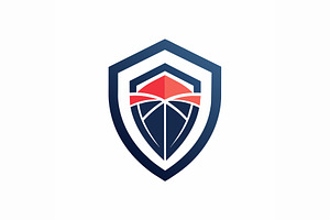 A shield with a red cross symbol dis, a Graphic by Iftikhar Alam