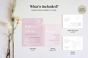 Dusty Rose Wedding Invite Template, an Invitation Template by Cottontail Paper Shop (Thumbnail 4 of 7)