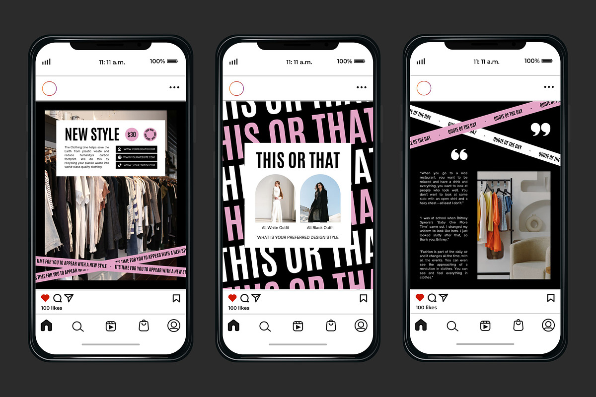 Fashion Pink Template, a Social Media Template by Kalubuak (Photo 6 of 10)
