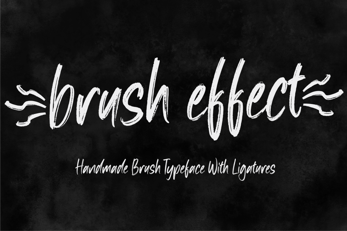 brush effect, a Script Font by N (Photo 1 of 10)