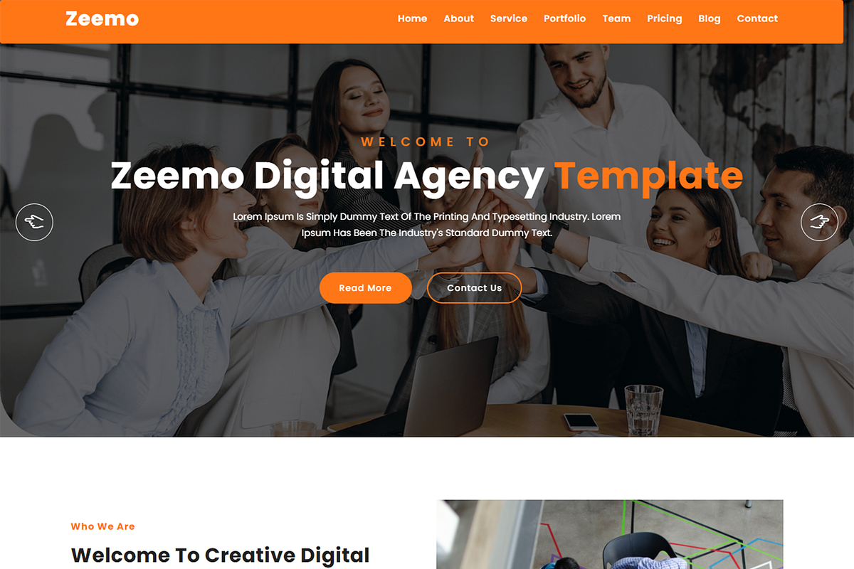 Modern SaaS & Business Agency HTML, a HTML Template by Themeplaza (Photo 1 of 3)