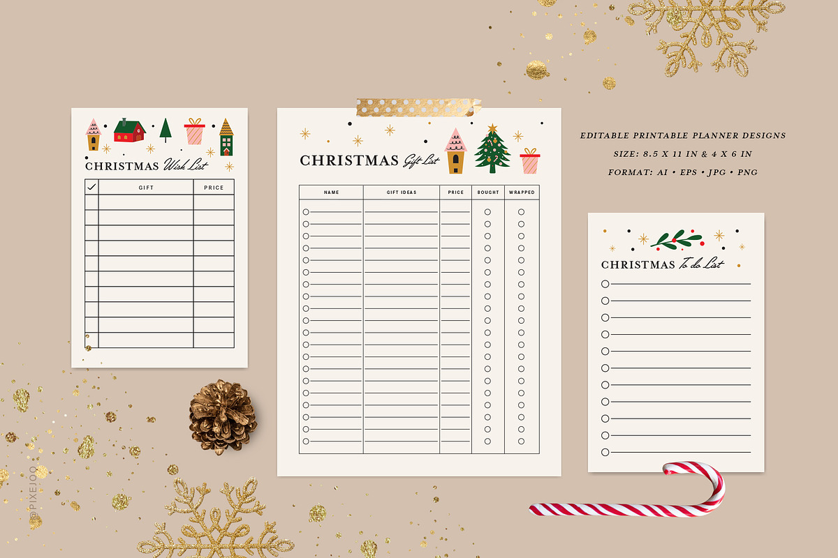 Christmas Collection Illustrations, an Illustration by Pixejoo (Photo 11 of 15)