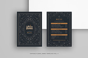 Vintage Floral Menu Vol.5, a Brochure Template by Bewalrus Studio (Thumbnail 4 of 5)