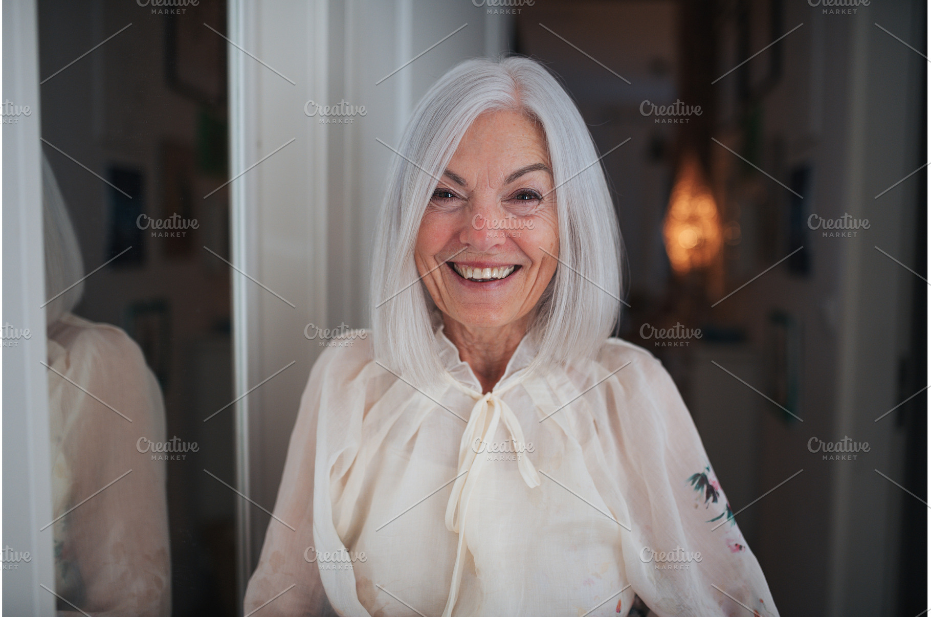 Portrait of beautiful senior woman, a Person Photo by HalfPoint