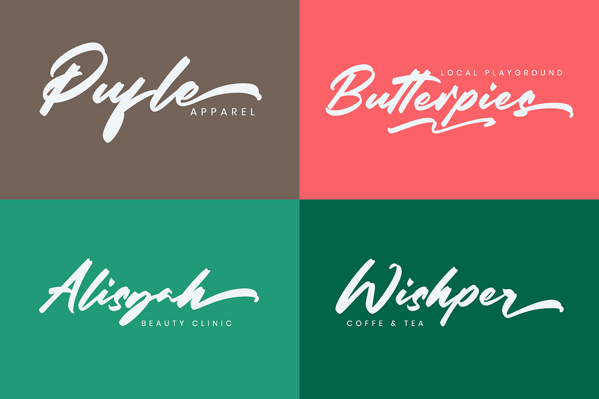 Rhytles - Modern Brush Script, a Script Font by Azcreative Studio (Photo 3 of 7)