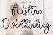 Austine Overthinking, a Handwritten Font by InermediaSTUDIO (Thumbnail 1 of 9)