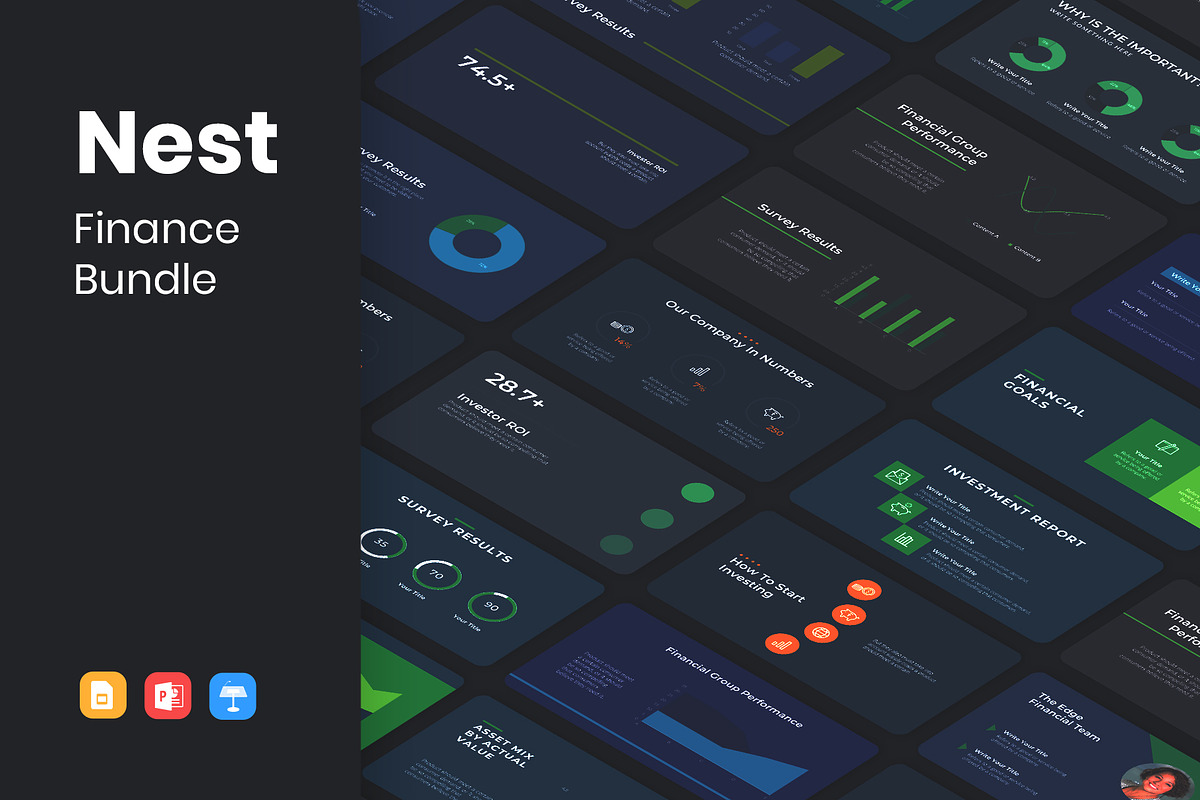 NEST Presentation Templates Bundle, a Presentation Template by slidequest (Photo 1 of 14)