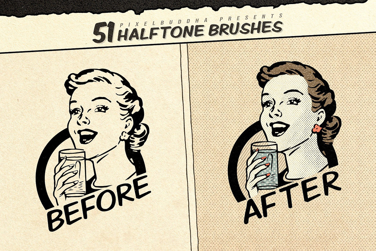 Vintage Comics Procreate Brushes preview 3