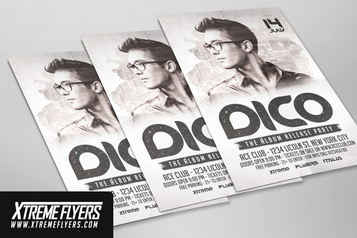Club DJ Flyer Template, a Flyer Template by XtremeFlyers (Photo 2 of 2)