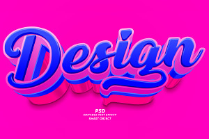 Design PSD 3d Editable Text Effect, a Layer Style Add-On by TrueVector