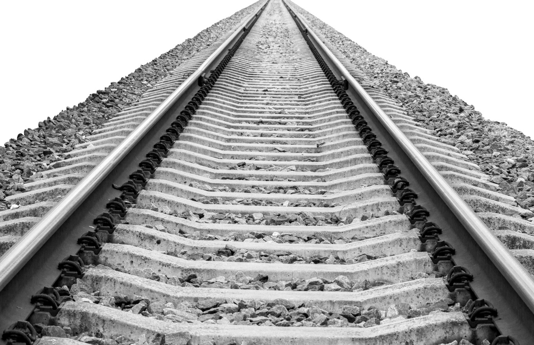 Railroad track isolatated on white, a Transportation Photo by BOOCYS