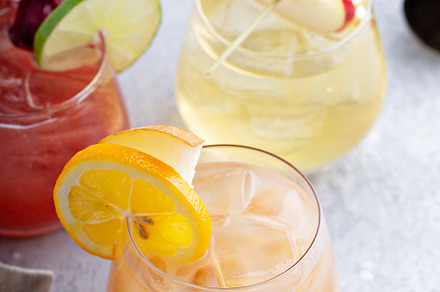 Winter and fall cocktails with apples and oranges, a Food & Drink Photo by farwasser