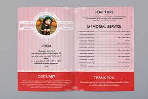 Child Funeral Program Template-V451