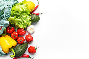 Fresh vegetables in reusable net bag for zero waste, a Food & Drink Photo by Olena Rudo