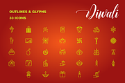 Diwali Icons, an Icon by Amogh Design (Thumbnail 1 of 2)