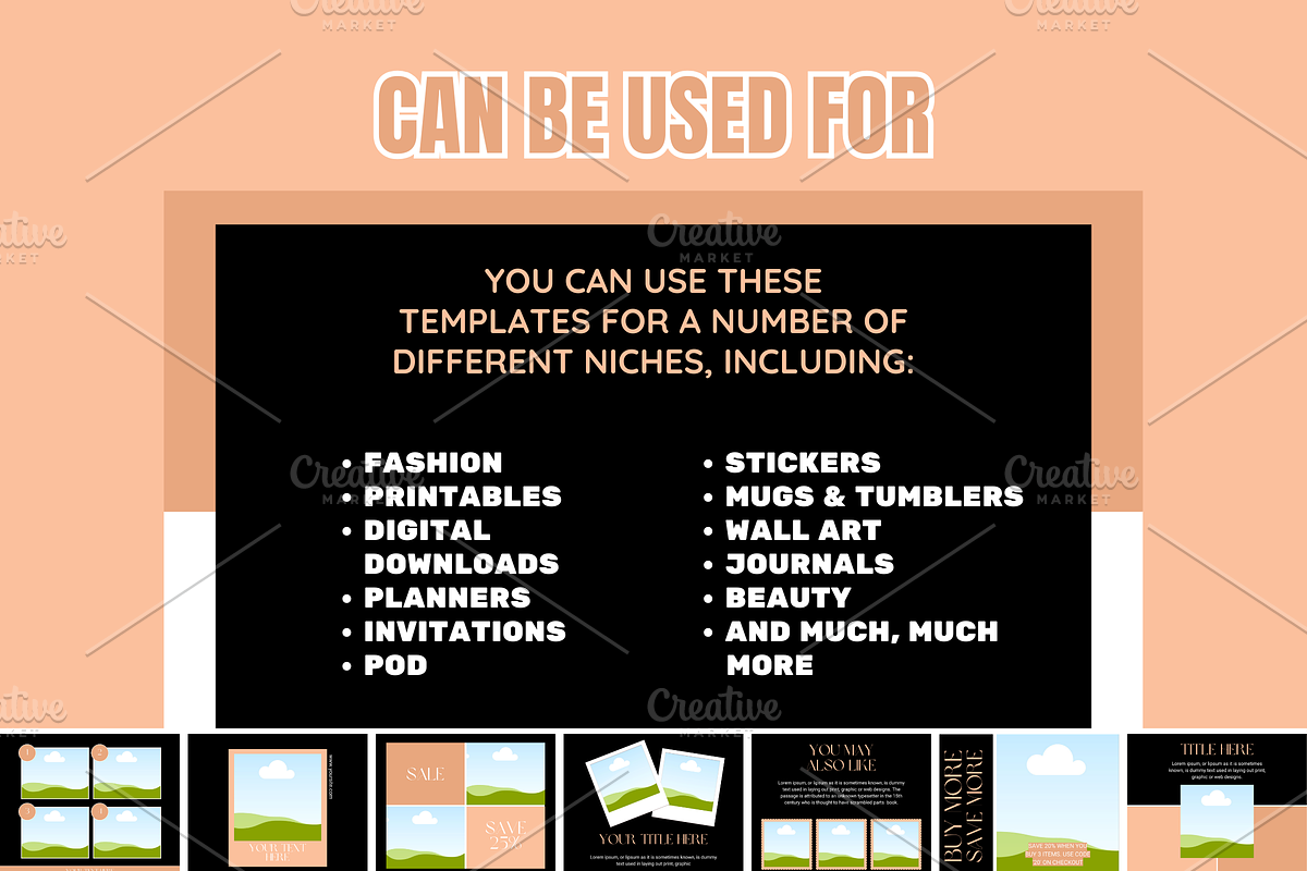 Black Rose Etsy Listing Templates, a Branding & Logo Template by SunshineStudioBoutique (Photo 7 of 8)