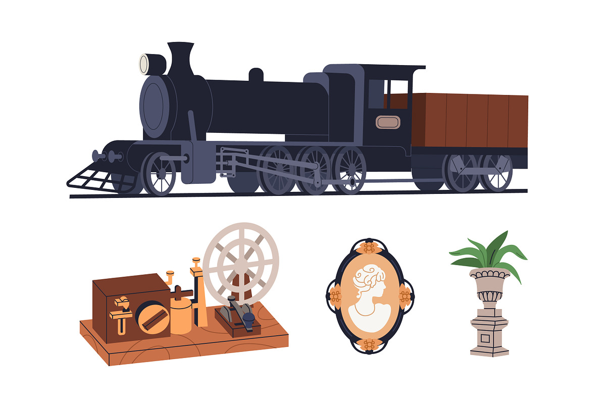 Victorian era, 18th-19th history set, a Person Illustration by Good Studio (Photo 7 of 10)