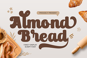 Almond Bread - Bold Script Font, a Handwritten Font by Mozatype
