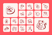Love and Celebration Doodle Icons, an Outline Icon by Prosymbols (Thumbnail 7 of 13)