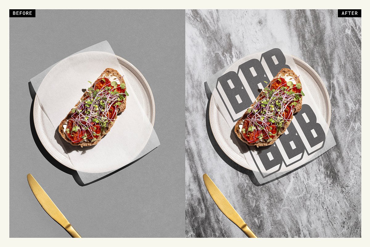 Food Paper + Plate mockup, a Packaging Mockup by mockstar (Photo 2 of 6)