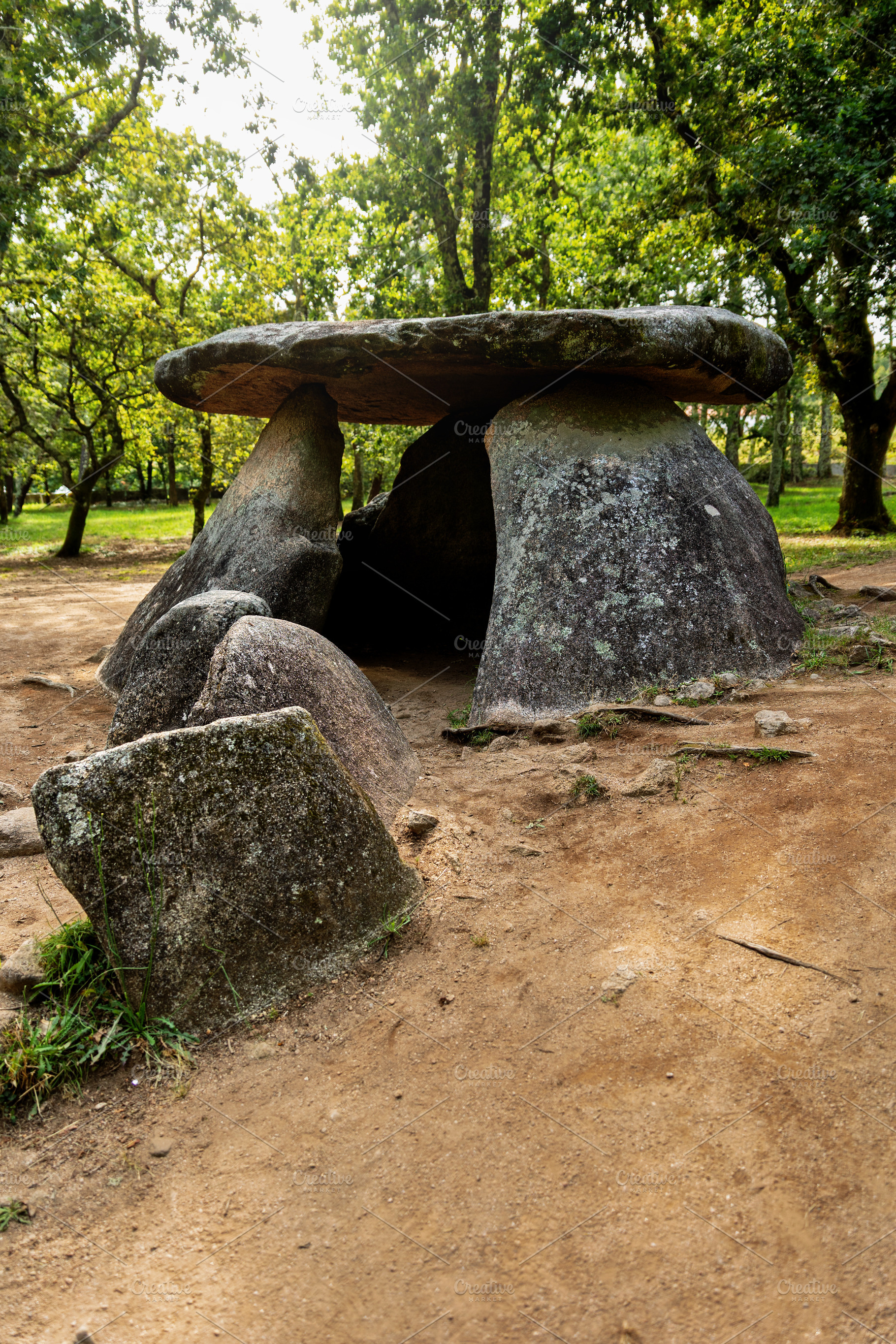 Prehistoric stone dolmen in a natura, an Architecture Photo by Perpis