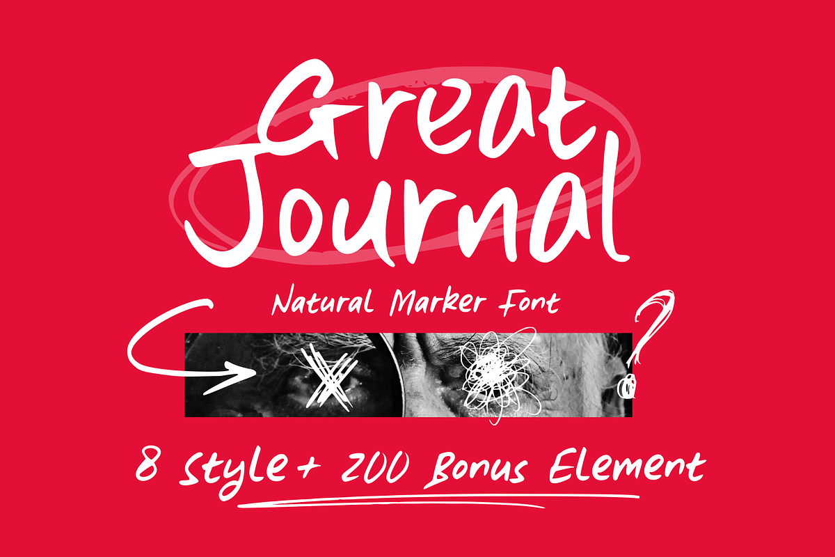 Great Journal - Natural Marker Font, a Handwritten Font by Sronstudio (Photo 1 of 16)