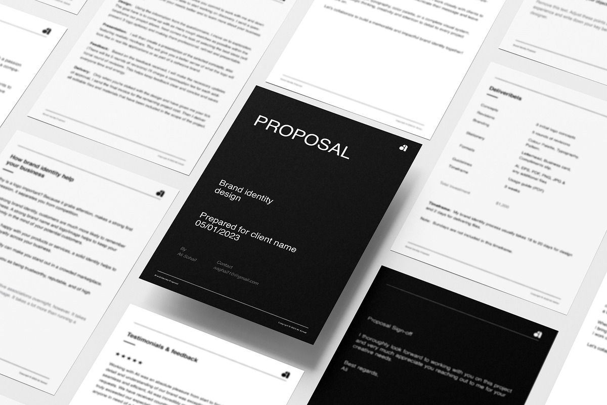 Proposal Template, a Branding & Logo Template by My design tools (Photo 5 of 6)
