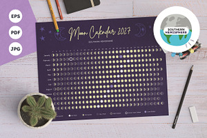 2027 Moon Phase Calendar Southern