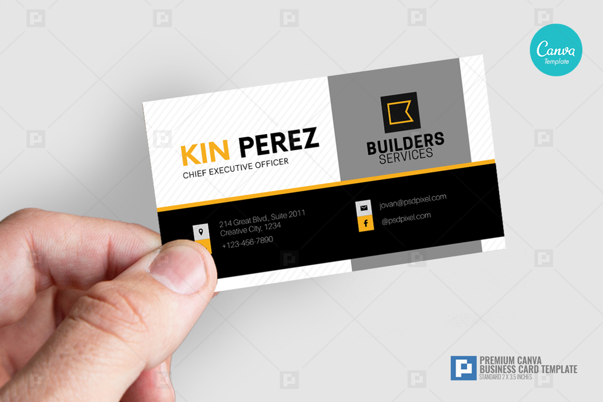 Construction Canva Business Card 06, a Business Card Template by PSDPixel (Photo 4 of 4)