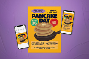 National Pancake Day Flyer Set, a Flyer Template by The Good Store