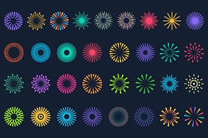 fireworks explosion design vector