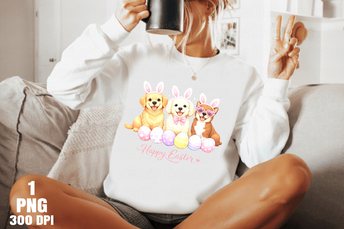 Easter Dogs Bunny Clipart PNG, an Illustration by Daily.Designs (Photo 2 of 3)