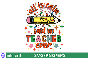 Christmas Teacher Funny Quote SVG PN, a Graphic by mh_arif