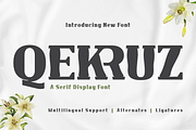 Qekruz | Serif Classic Modernism, a Serif Font by twinstd (Thumbnail 1 of 13)