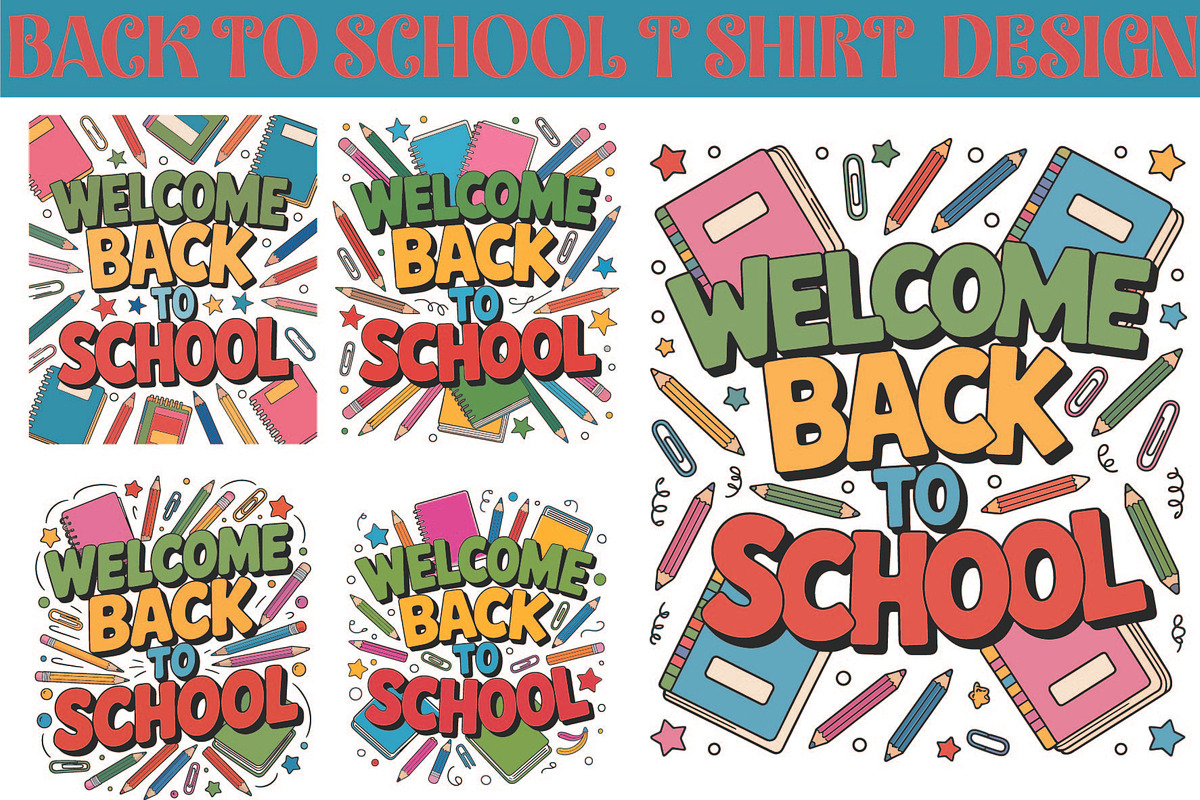 Welcome Back to School T-shirt desig, an Illustration by Amazin_art